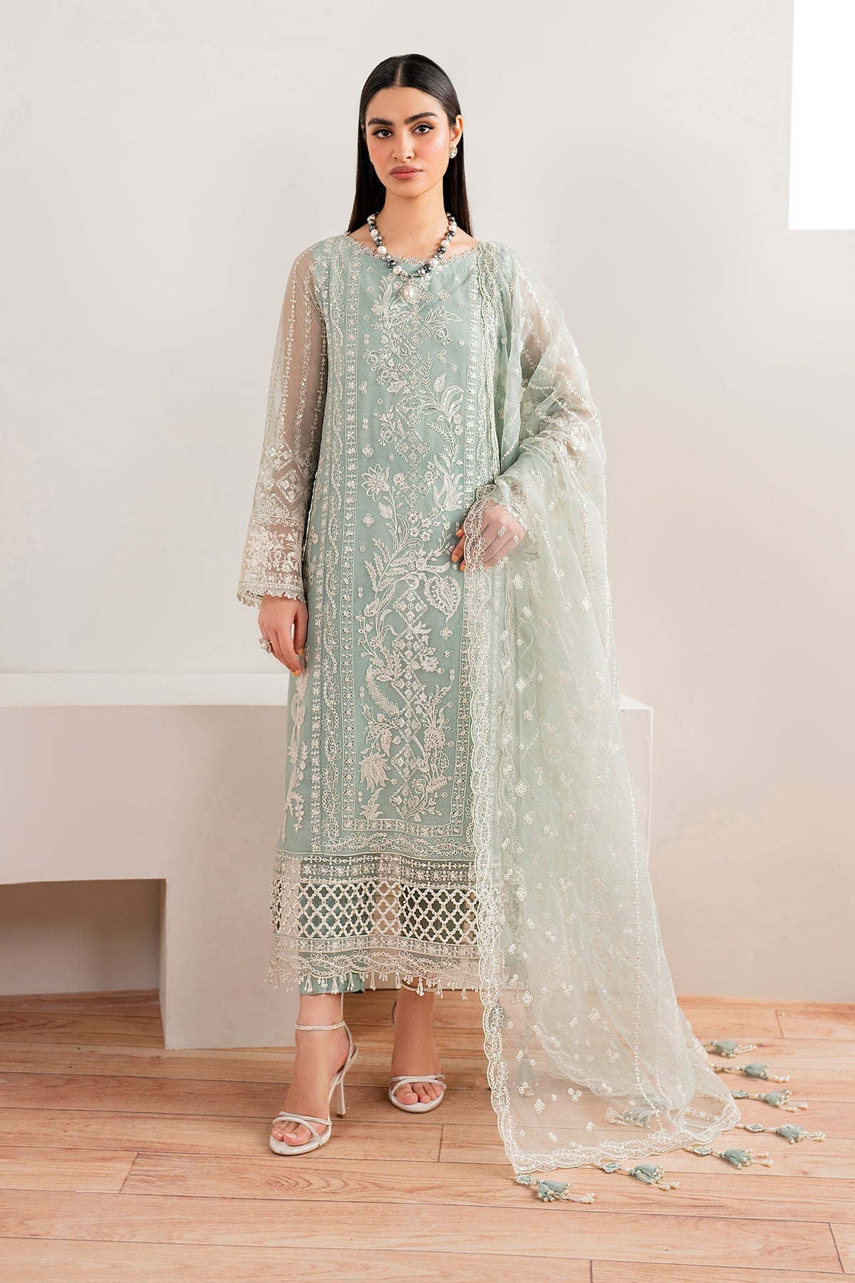 Embroidered chiffon unstitched UF-680