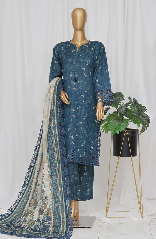 SADABAHAR Khaddar Embroidered Collection With EMB Dupatta Vol 3 D-03