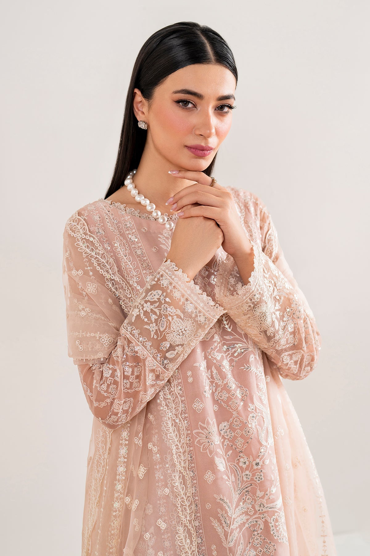 Embroidered chiffon unstitched UF-681